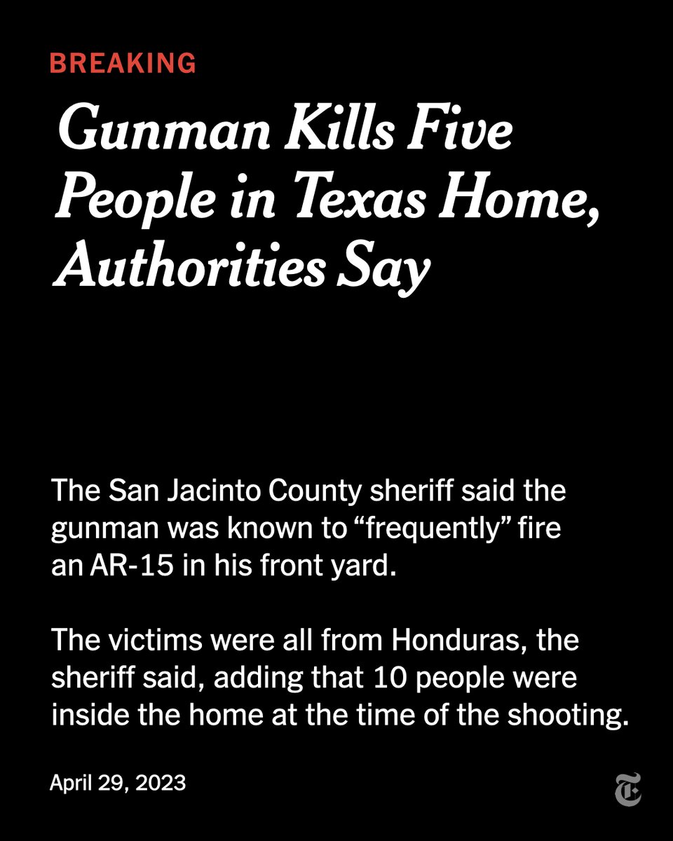 Gia on Twitter "RT nytimes Investigators believed the gunman was