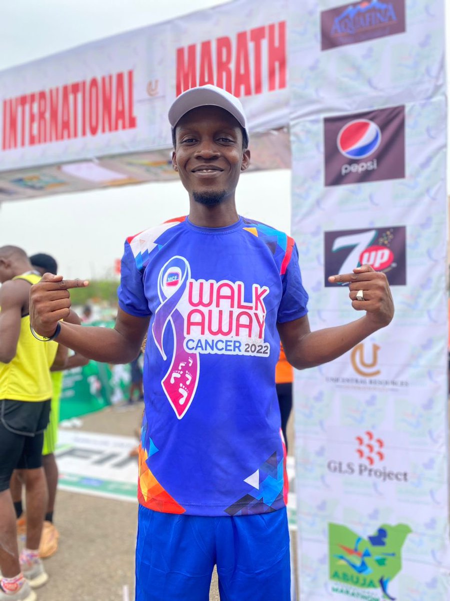 MedicaidcfP's tweet image. #RunningForACause: Muhammad Mukhtar finished the 42km race route from #Citygate, Abuja to Eagle's Square &amp;amp;dedicated his run to women fighting against the menace of #breastcancer in Nigeria while celebrating Medicaid Cancer Foundation as a beacon of hope in the
#fightagainstcancer
