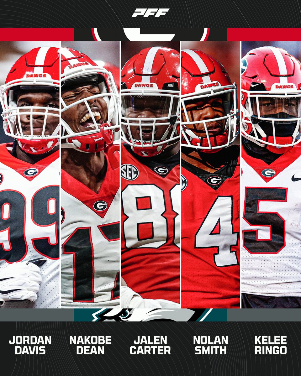 PFF's tweet photo. ANOTHER Georgia reunion in Philly 🦅 https://t.co/kGVNy4Gvgy