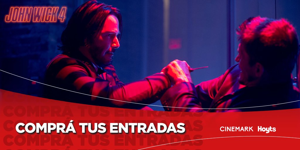 Cinemark_ar's tweet photo. ¡Llegaron las #UltimasFunciones !🍿🎬
Si aún no has visto #JohnWick4 esta es la oportunidad para vos, en #CinemarkHoyts podés vivir esta #cinta de #accion de la mejor manera
Comprá tus entradas: https://t.co/4nKpWEGEpf https://t.co/UqXaTUUr3H