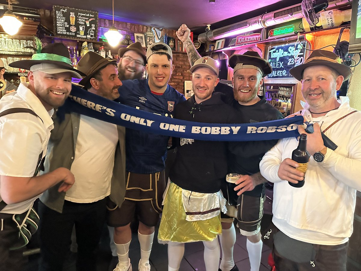 Ryan_Burch96's tweet photo. What a season!! What a manager! What players! What a fucking club 😍😍 promotion party in Hamburg!!!! #upatowen https://t.co/AGBb7qngH6