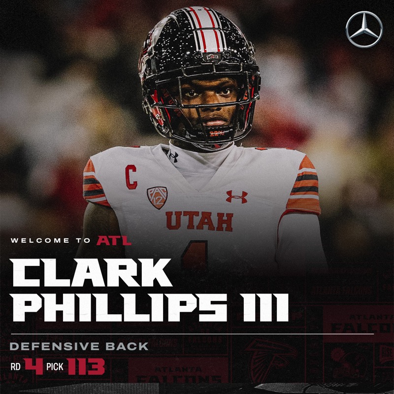 AtlantaFalcons's tweet photo. 🔒 @ClarkPhillips21 🔒