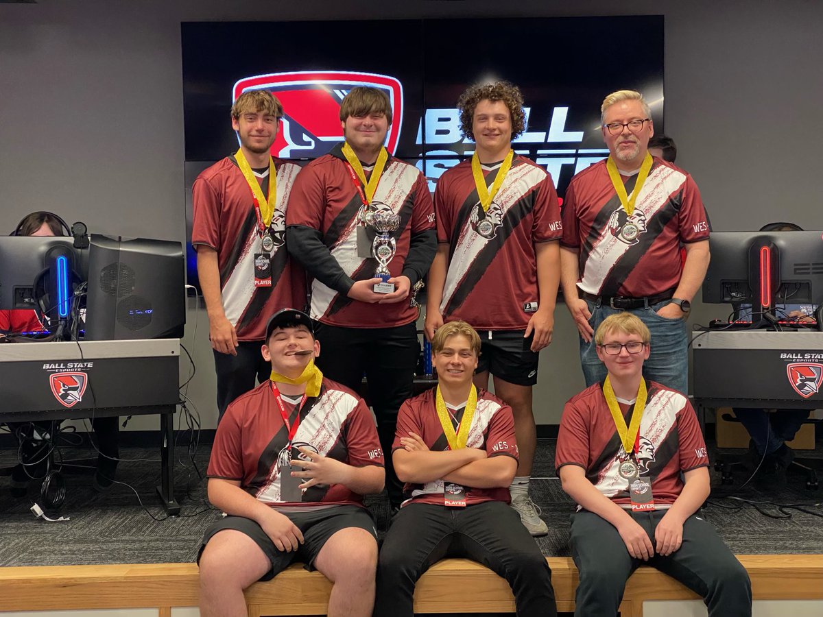 Congratulations to the State Champion Wes-Del High School @WD_Esport team! We are so proud of you all! #WDpride