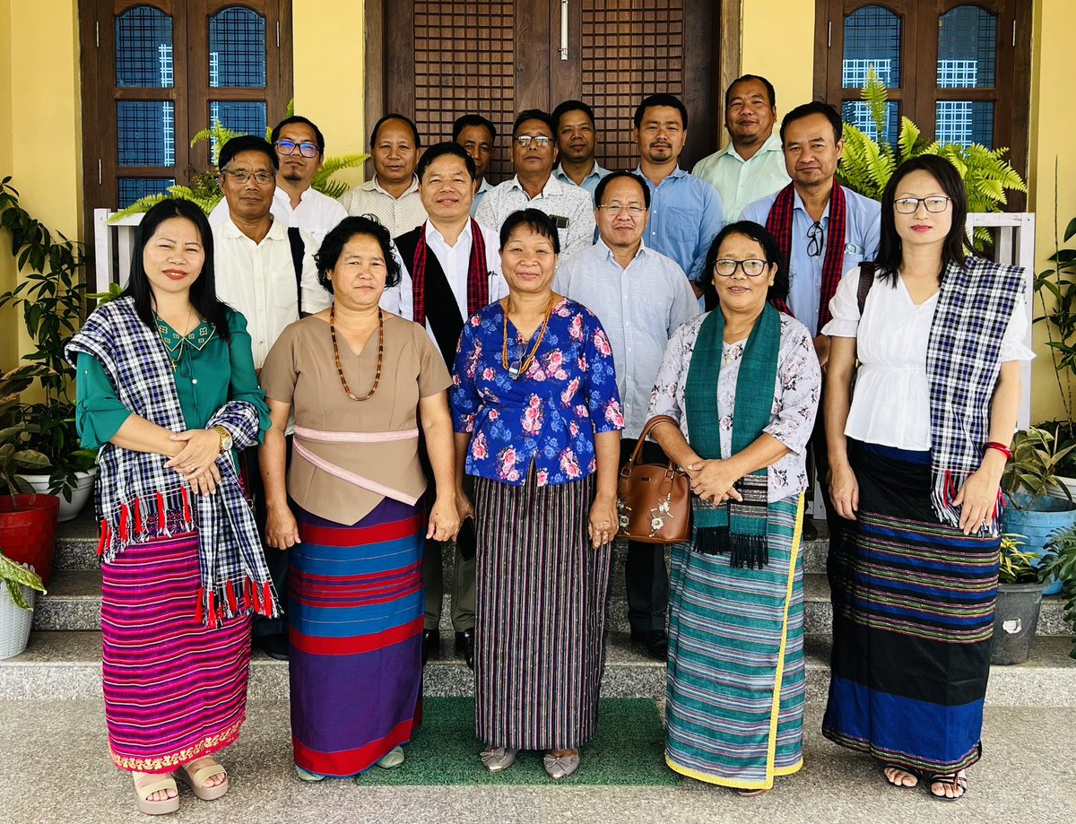 Laisam_Simai's tweet photo. It was such a pleasure to have met new team #TBCA Executive Secretary Rev Sonny S Sanchong and entire Staff in presence of #TBCA President Shri T Morang at Mission Compound, Nongtham today. Thank you for prayer and warm fellowship. https://t.co/57nlxyK8zr