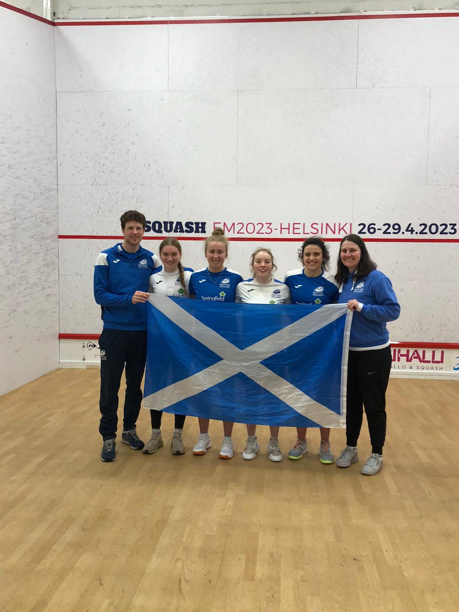 Proud of this team! European division 2 champions. Some fantastic, clinical squash played by all 4 of us. Excited for what next year holds! #believetoachieve #letsgoscotland