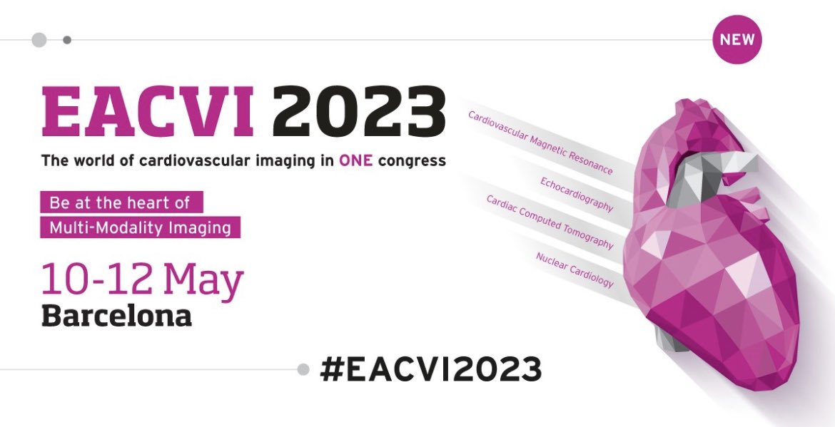 Looking forward to an action-packed #EACVI2023 in just over 10 days’ time 🤩 

Delighted to serve as nuclear imaging #TwitterAmbassador as well as present in the #YoungInvestigatorAward session

Still not too late to register: rb.gy/vf7ffm
 
See you in Barcelona 😎