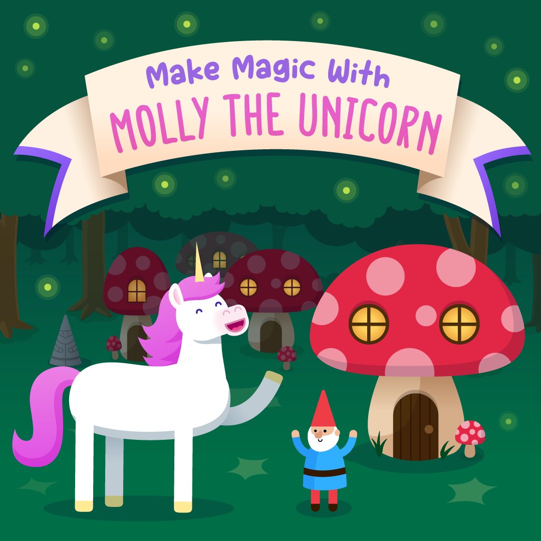 on Twitter "Go on a magical adventure with Molly! 🪄🦄 https