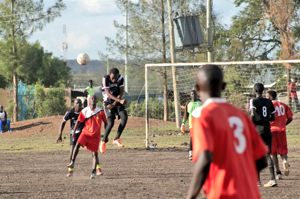 AllBlacksKenya's tweet photo. Wengi wamejaribu, wengi wameshindwa!!! 
Getting past our defence, Special mension to our young and gifted CB Vic, the rest of the backline and of cause our inform GK, has been quite hard  to achieve so far.
Same is expected tomorrow.
Acacia Fc, tuko tayari! 
#RongaiAllBlacksfc https://t.co/icR11Z4i0F