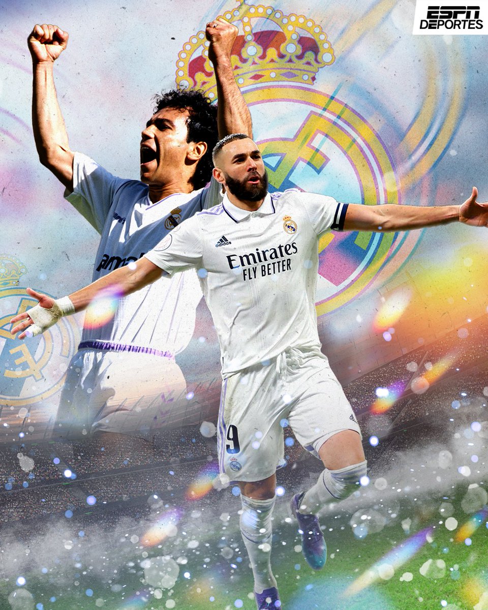 ESPNDeportes's tweet photo. Con su gol el día de hoy, Karim Benzema empata a Hugo Sánchez como cuarto máximo anotador del Real Madrid en LaLiga.  (234 goles) 📖 https://t.co/EWaNbR0LUm