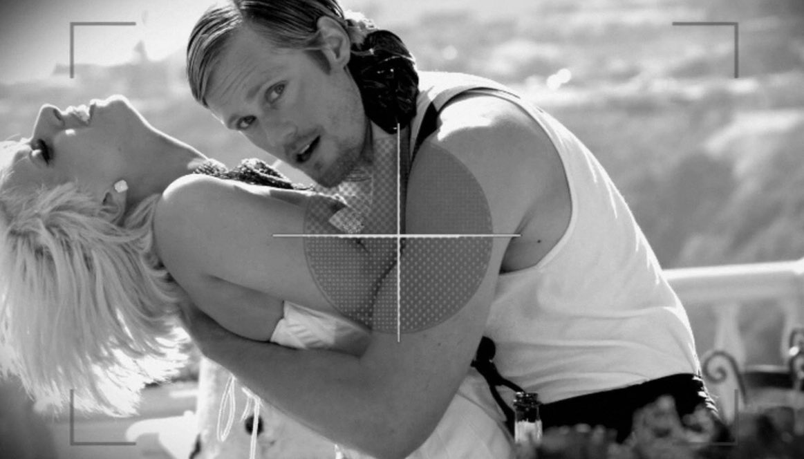 lady gaga and alexander skarsgard in paparazzi music video