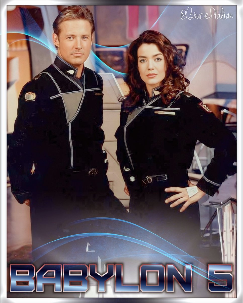 Captain and Commander 
#Babylon5 #Bab5 #B5
#BruceBoxleitner #JohnSheridan #ClaudiaChristian #SusanIvanova #TVseries
#Scifi @straczynski