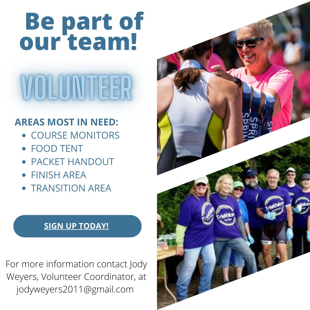 DOORCOUNTYTRI's tweet photo. We are 74 days until race day! Sign up to volunteer!  https://t.co/EGfdx8BZlk https://t.co/vKuFCe0Oq7