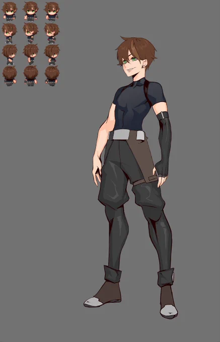 Slight change to the boy, bit more  hair mainly XD