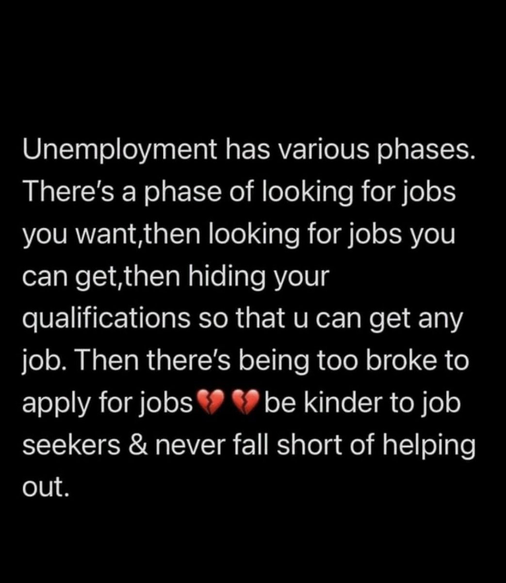 Be kind to Jobseekers❤️