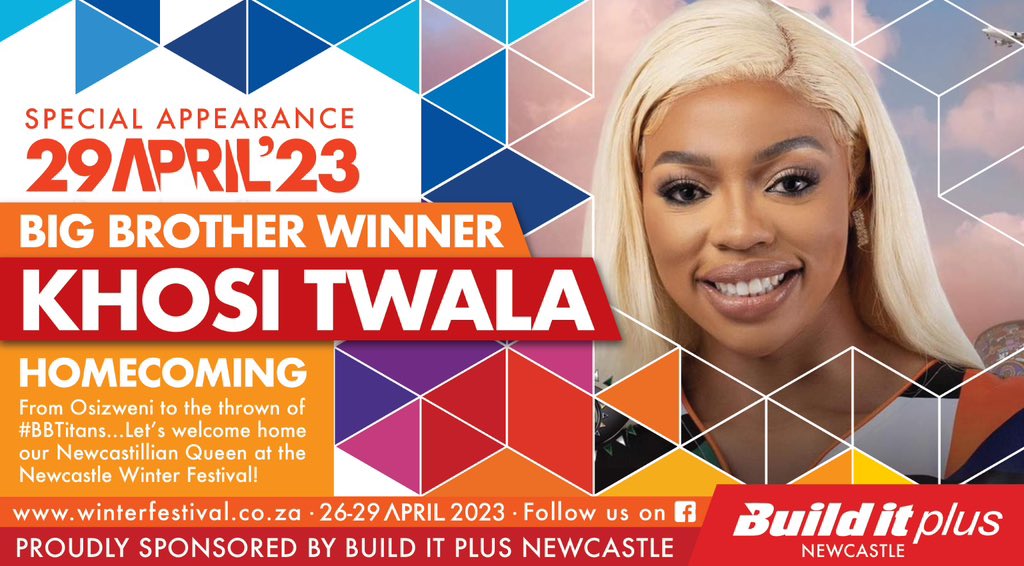 Rk1Roman's tweet photo. Are you phones fully charged ,it's not over oo,New castle wants to finish my bestie with love and enjoyment.......🤗💃🏻
She will be making an appearance at Newcastle winter festival this evening....
  
KING KHOSI WEEKEND 
KHOSI OFFICIAL HOMECOMING 
#KhosiTwala https://t.co/y8QsKbS5wQ