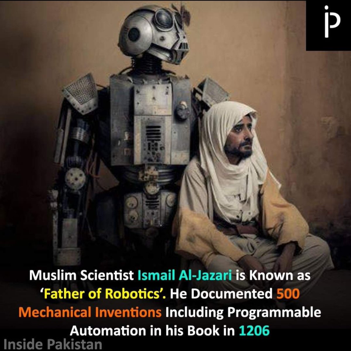 FaisalGhani_'s tweet photo. Muslim Scientist Al-Jazari is not only known as the "father of robotics" , he also documented 50 mechanical inventions (along with construction drawings) and is considered to be the "father of modern-day engineering"
#InsidePakistan #DidYouKnow #DoYouKnow #Robotics #Automation https://t.co/D8NlNrprAQ