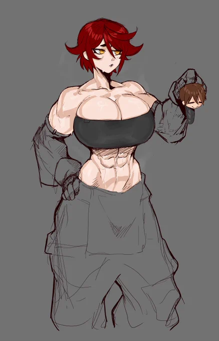 Slight change to the boy, bit more  hair mainly XD