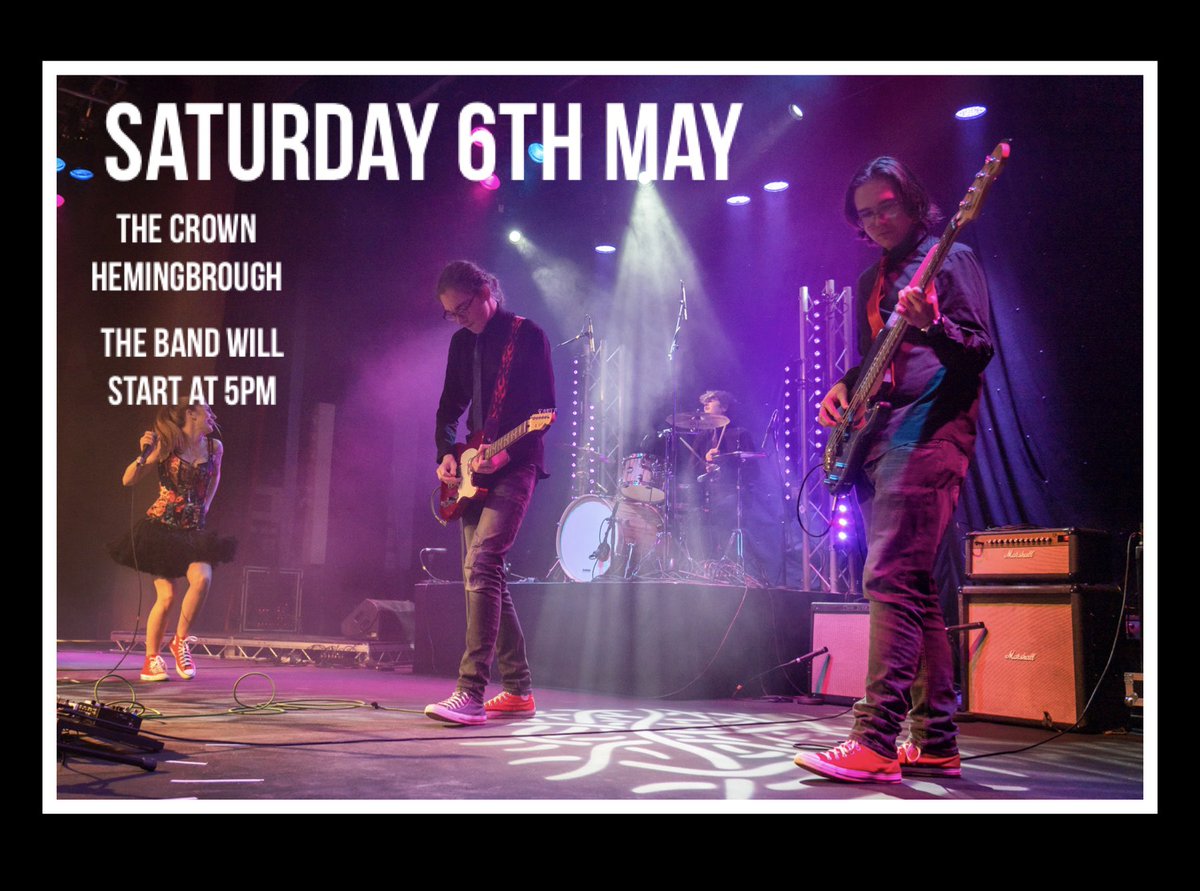 Offbeatband's tweet photo. Gig announcement! 📢📢
Offbeat will be performing at The Crown in Hemingbrough on Saturday the 6th of May to celebrate the coronation of Charles the 3rd. 

Music will start at 1pm, followed much more! Offbeat will be headlining at 5pm.

Come down and say hello! 👋 https://t.co/1UdNSlJYPl