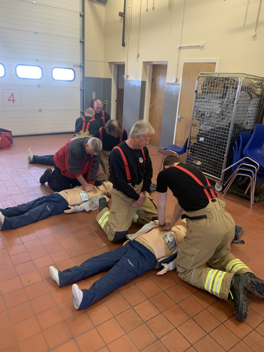 IanGard69's tweet photo. The on-call firefighting team at Orkney. Starting their Trauma course today https://t.co/LYqAGVVB3U