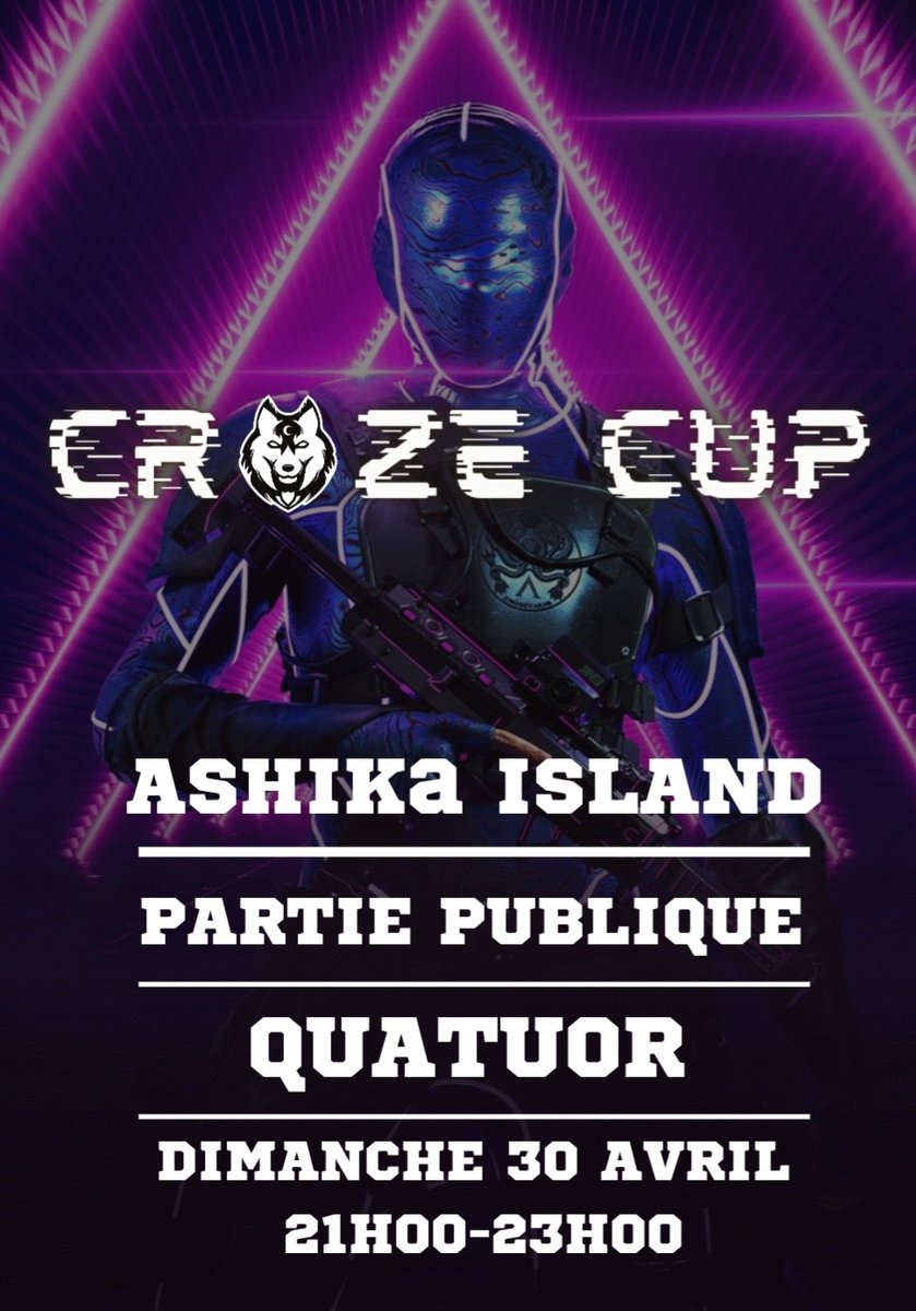croze_1's tweet photo. Les inscriptions pour La Croze Cup🏆 sont ouvertes ! 🔥 

➡️ INSCRIPTION EN PV ⚠️

#Warzone #CallofDuty                 #tournoiwarzone #Warzone2 https://t.co/w1yMN5Rnin
