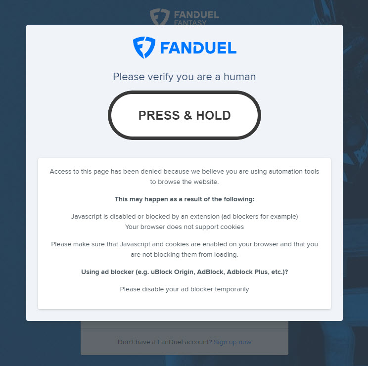 Expert Computer Help on Twitter "Fanduel is experiencing issues