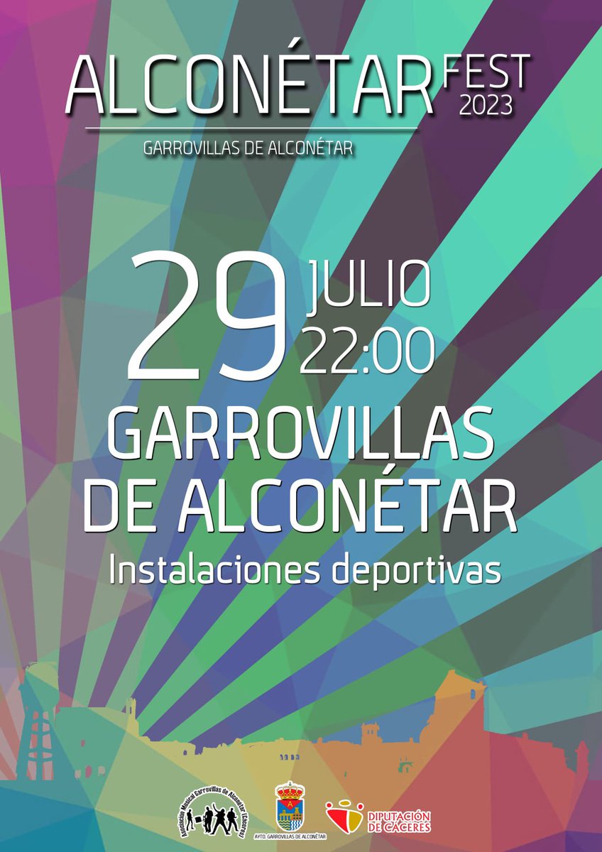 Tenemos confirmación de fecha!!!

➡️ Alconétar Fest 2023
📆 29 de julio 
📍Garrovillas de Alconétar (Cáceres)

Próximamente más información…