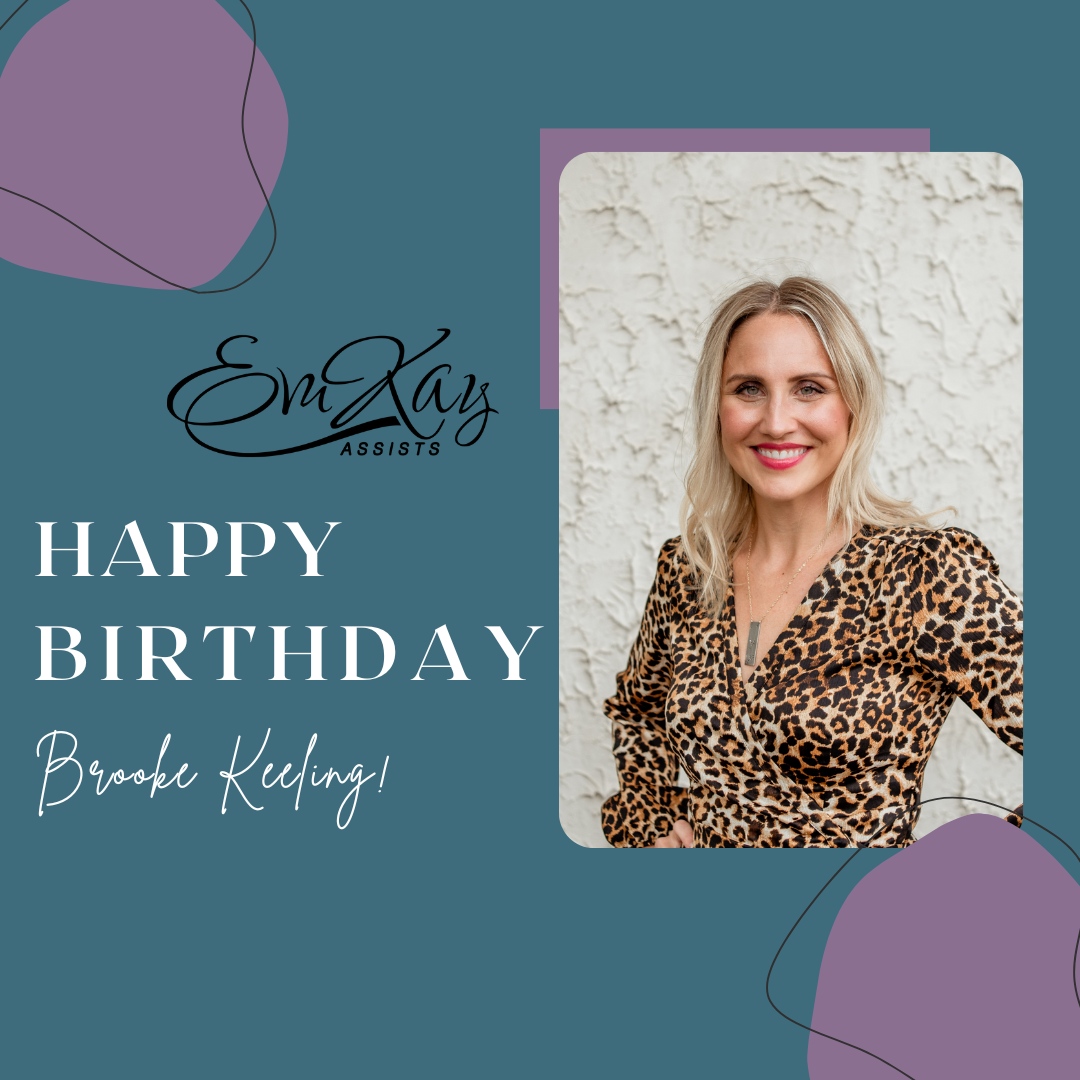 EmKayAssists's tweet photo. Happy Birthday to Brooke with eXp Realty - The Firm! Emkay Assists hopes you have a great day 🥳🎂 

#EmKayAssists  #HappyBirthday #RealEstate #TransactionCoordinator #clientappreciation https://t.co/NZvqAjtzPx