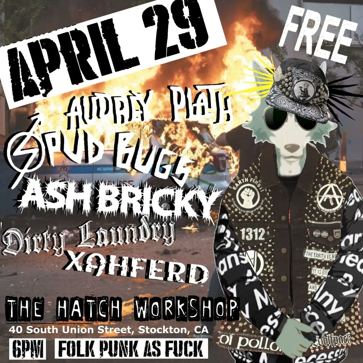 AshBricky's tweet photo. this is the most epic flyer i ever made so yall are legally obligated to go to this show no excuses https://t.co/lr7Nkqp8uP