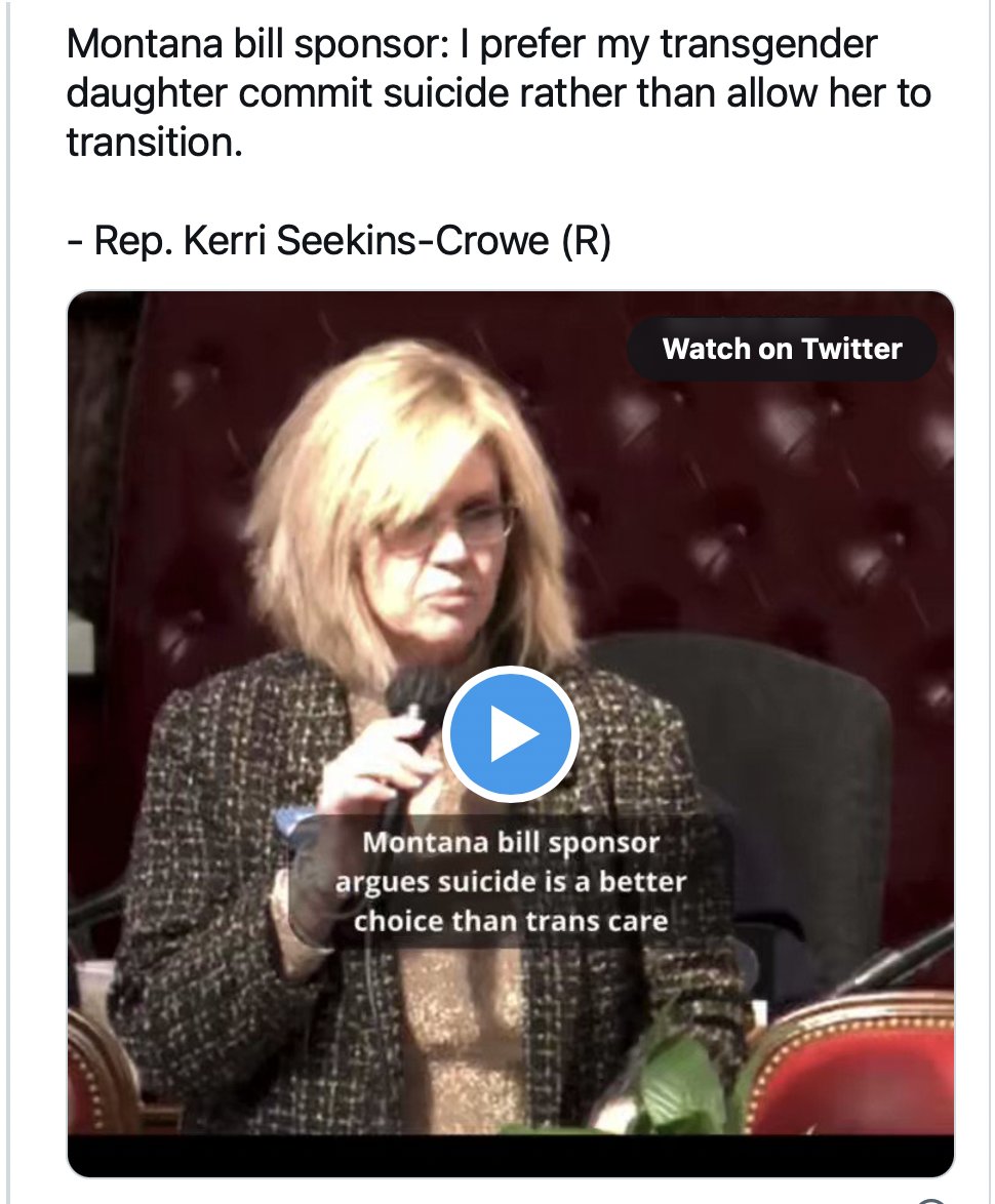 gal_zal's tweet image. A fabulous #ProLife #Republican at her very best.  #ProEmbryo #AntiChild is the #GOP playbook. In this case it's Rep. Kerri Seekins-Crow, who wants her own #child to commit suicide. Mother of the year!