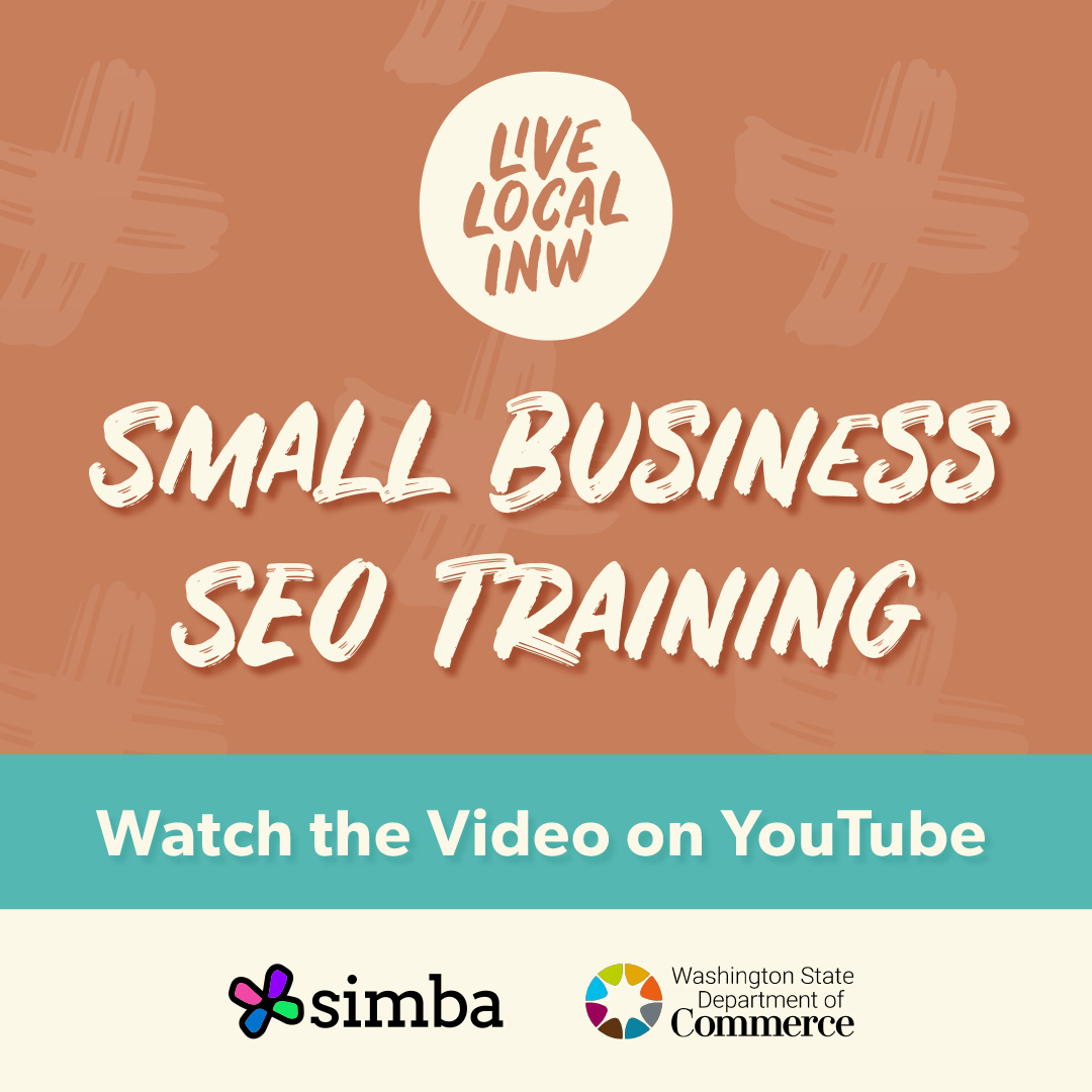 SpokaneIMBA's tweet photo. Thank you to everyone who joined our SEO training Wednesday. If you missed it, donโt worryโwe recorded it for you. Check out our YouTube page for the video. #LiveLocalINW https://t.co/hXnc8RQ1Jo https://t.co/t4f65diDYl
