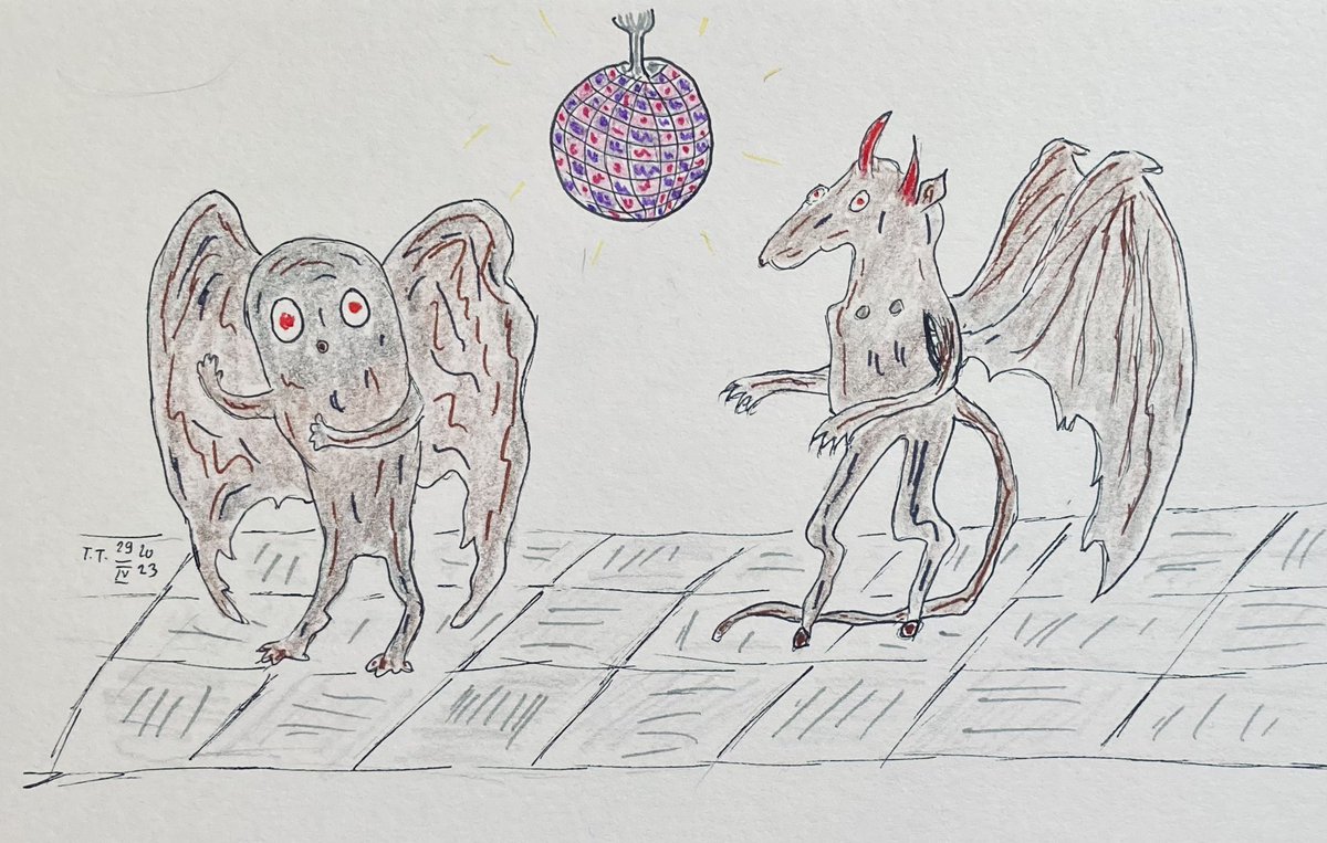 Mothman and Jersey devil at the disco.

#cryptid #cryptids #mothman #jerseydevil