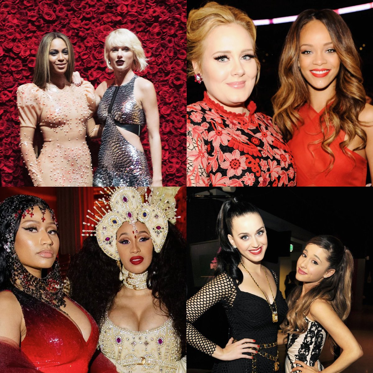 beyoncegarden's tweet photo. if they dropped a collab on the same day, who would go #1😭 ? https://t.co/C4sTW56bQr