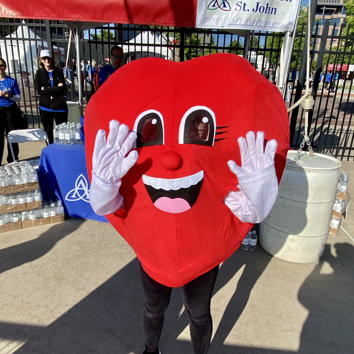 StJohnHealthOK's tweet photo. Showing our enthusiasm to support @AHAOklahoma 2023 Tulsa Heart Walk! Thank you to each of our teams and the many walkers who came out to show their support. #LeadingWithQuality #HeartWalk #WeAreAscension https://t.co/TDk0EVv1RB
