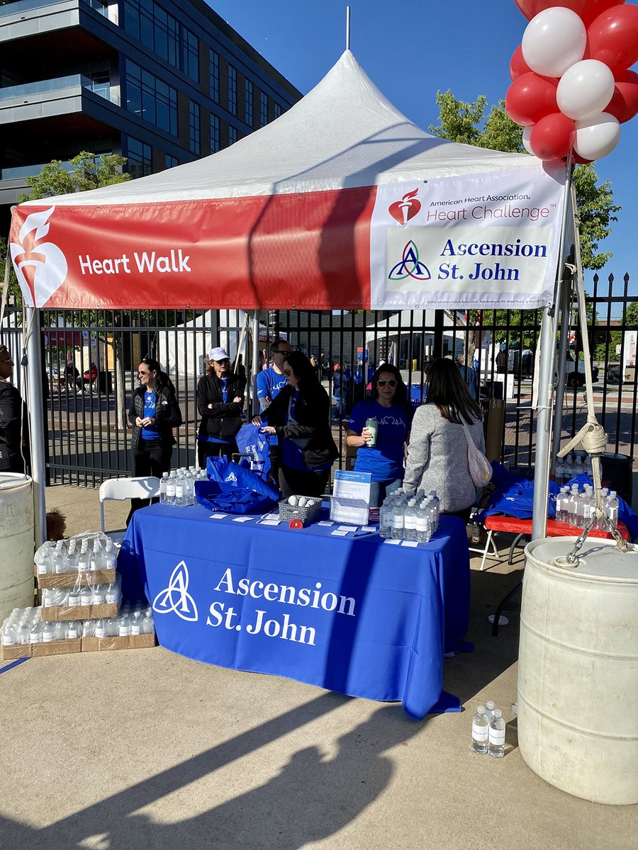 StJohnHealthOK's tweet photo. Showing our enthusiasm to support @AHAOklahoma 2023 Tulsa Heart Walk! Thank you to each of our teams and the many walkers who came out to show their support. #LeadingWithQuality #HeartWalk #WeAreAscension https://t.co/TDk0EVv1RB