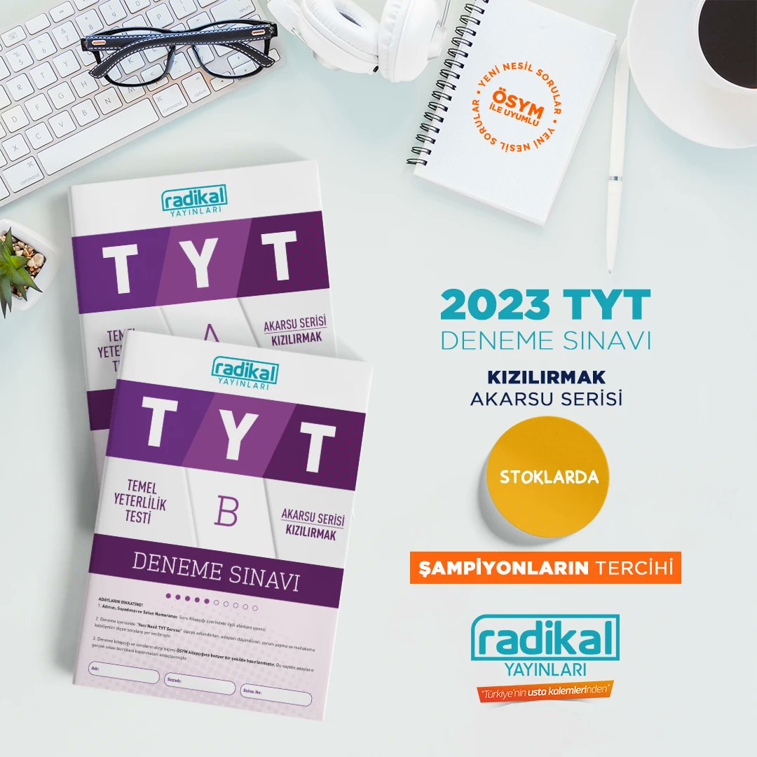 YKS tayfa için aranılan deneme sınavı şimdi stoklarda…

Akarsu Serisi Kızılırmak Deneme Sınavı içeriğindeki ÖSYM ile uyumlu nitelikli soruları ile sizi hayallerinize ulaştıracak.

Ayrıntılı bilgi için DM üzerinden veya 0 (539) 514 34 62 numaralı telefondan bize ulaşabilirsiniz.