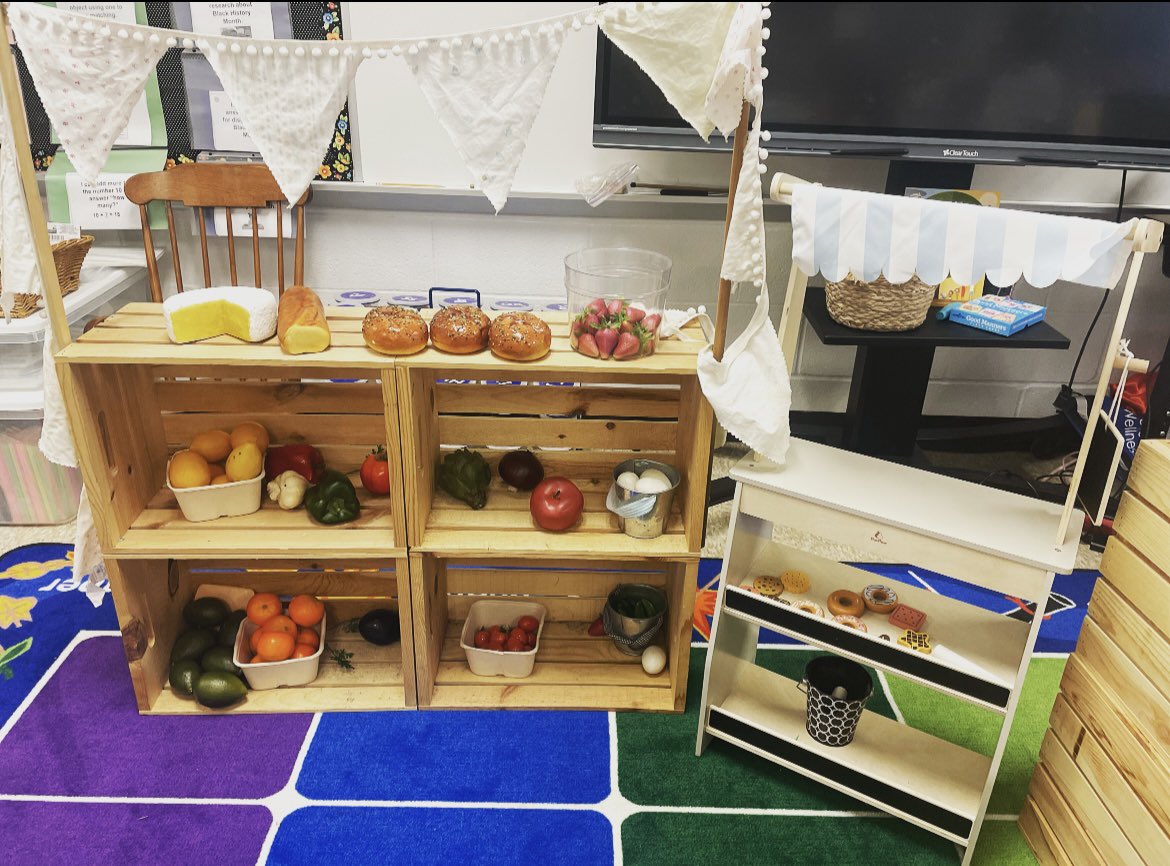 dontwakeava's tweet photo. I always encourage student writing at the Kindergarten Market but this sign created quite the drama. https://t.co/E298CPcfMM
