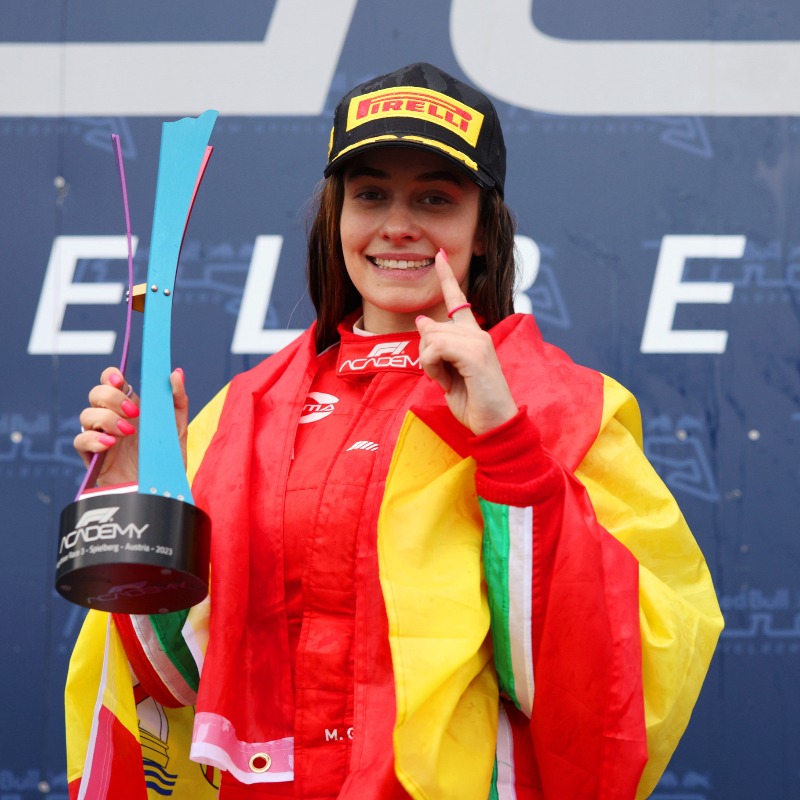 VirutasF1's tweet photo. La española Marta García hace historia y gana dos de las tres carreras en la cita inaugural de la F1 Academy https://t.co/E9nVh6bAi6
