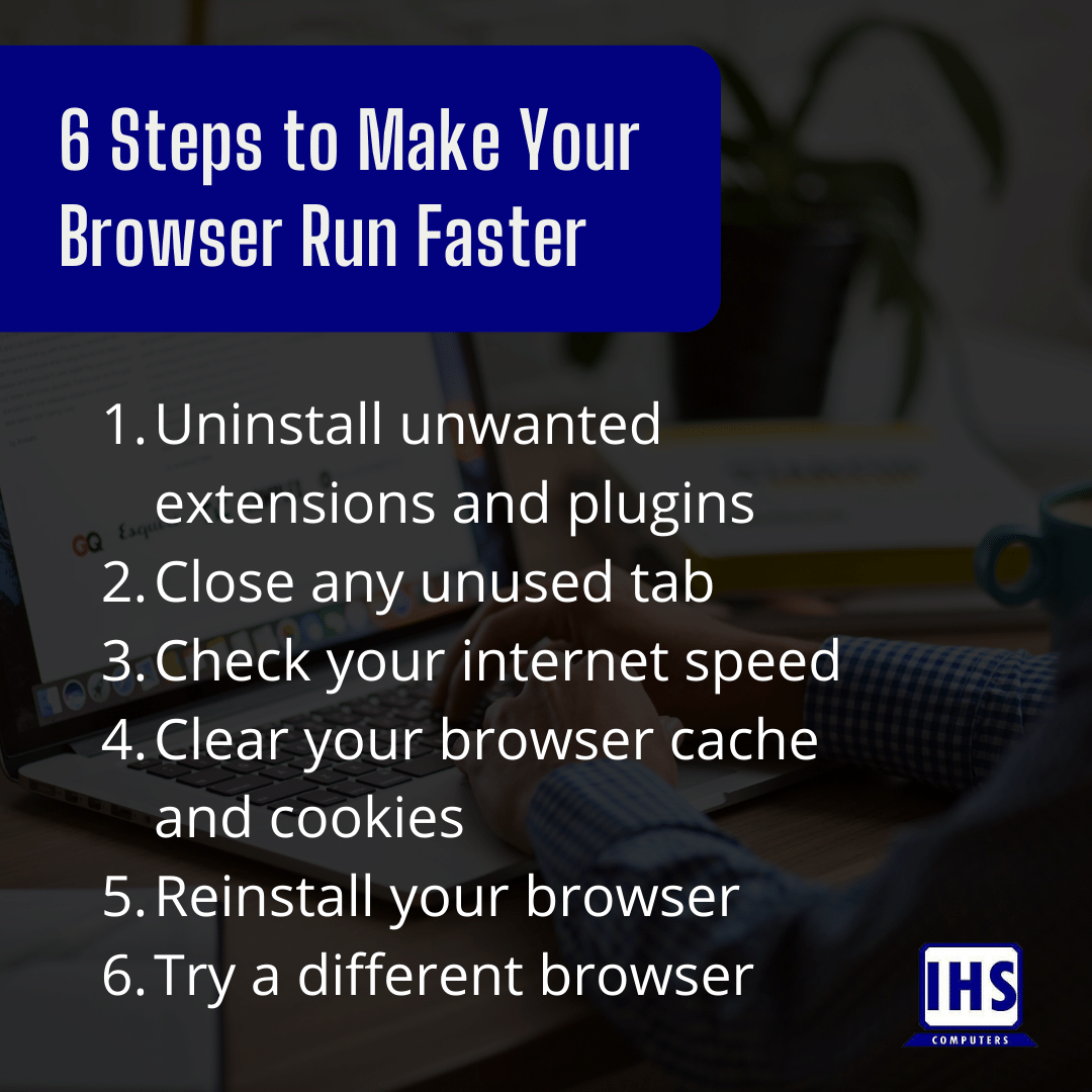 IHScomputersGA's tweet image. Don&apos;t let your browser slow you down! 

Here are some simple steps you can take to make your browser run faster and smoother. 

#TechTips #Browser #FastBrowsing #SpeedUp #TechSavvy #BrowserSpeed #OnlineExperience #PCTips #TechTutorial #BrowserTweaks #PCMaintenance