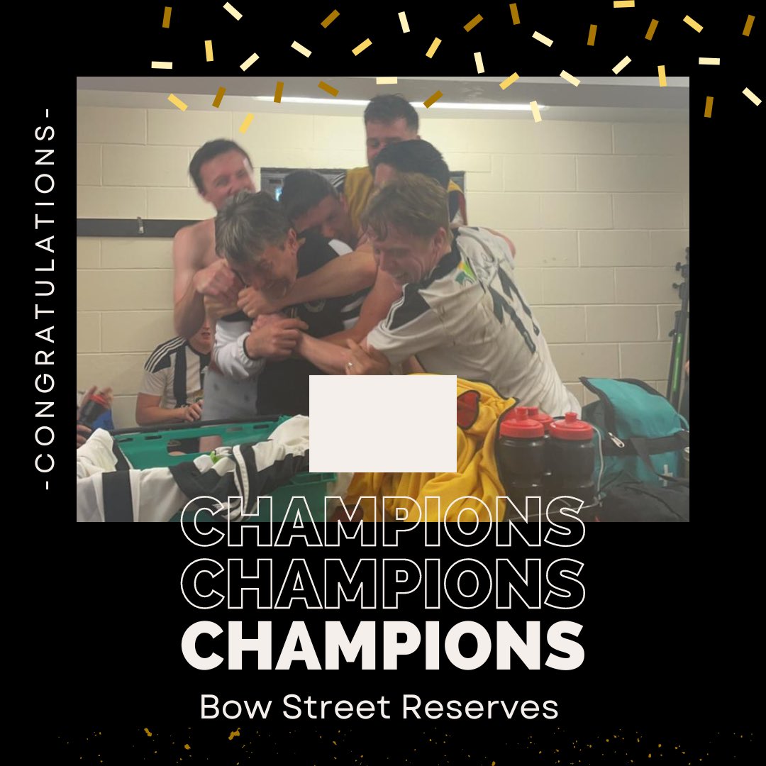 The reserves are crowned Champions of the league after a convincing 6-0 away win in ⁦<a href="/caerswsfc/">Caersws FC 🏴󠁧󠁢󠁷󠁬󠁳󠁿</a>⁩. The boys have been unbeaten all season and deserve this 🏆⚽️⚪️⚫️