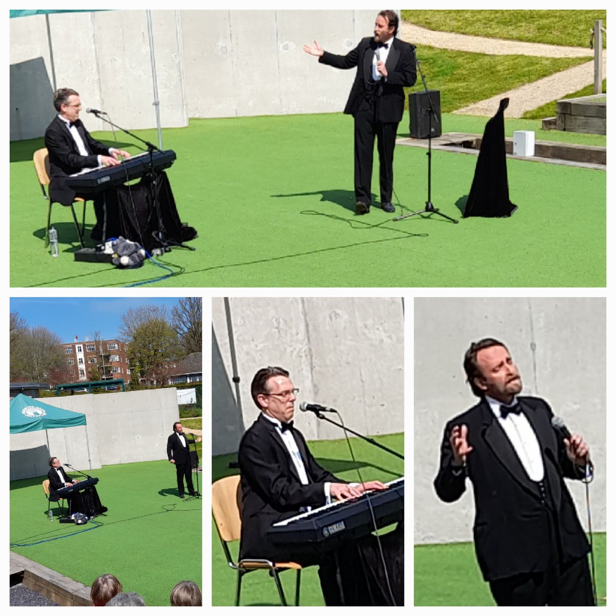 What a great sunny afternoon <a href="/BOATheatre/">Brighton Open Air Theatre</a> #Hove with Flanders and Swan . Trip down memory lane. #Brighton