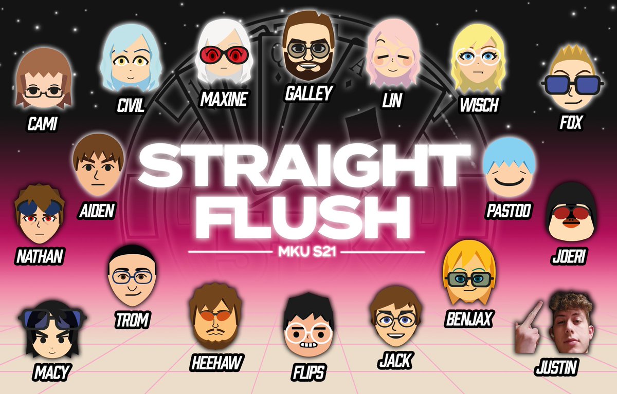 RoyalFlushMK8DX's tweet photo. We’re back! Been awhile everyone but we’re ready for MKU Season 21! Royal Flush will be in D3 and Straight Flush will be in D6!

♦️♦️♦️♦️♦️

One again we thank the uber talented @UmbernFX/@UmberNeo for the artwork! https://t.co/rBLWoySVal