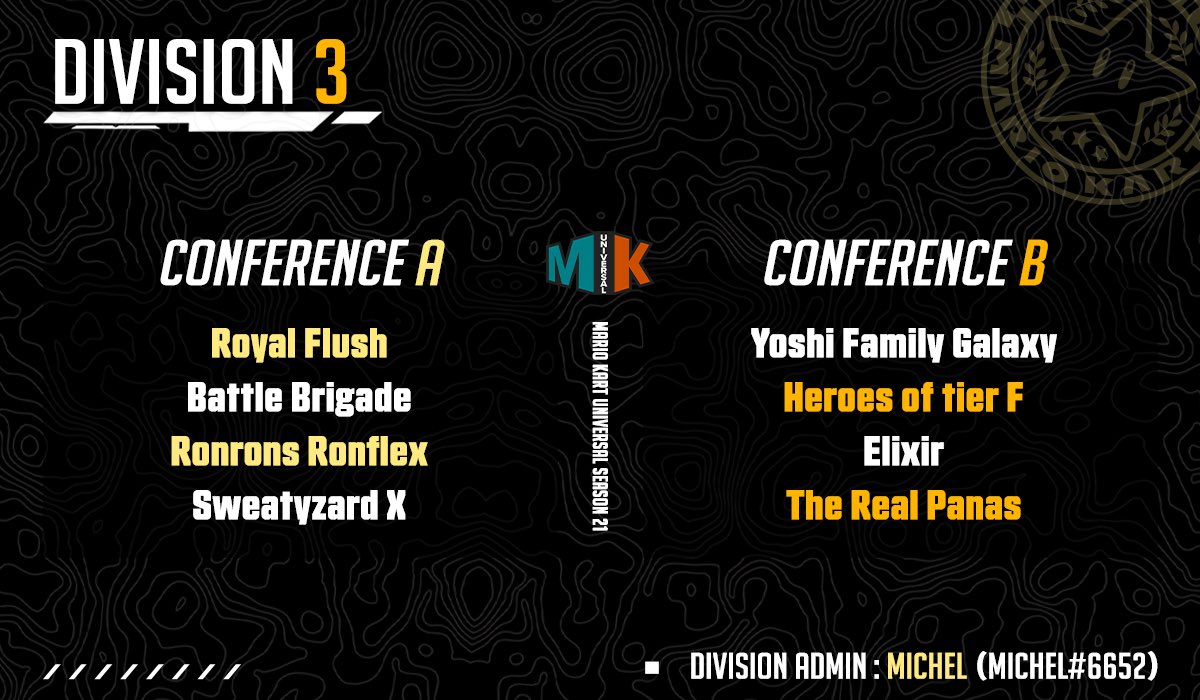 RoyalFlushMK8DX's tweet photo. We’re back! Been awhile everyone but we’re ready for MKU Season 21! Royal Flush will be in D3 and Straight Flush will be in D6!

♦️♦️♦️♦️♦️

One again we thank the uber talented @UmbernFX/@UmberNeo for the artwork! https://t.co/rBLWoySVal
