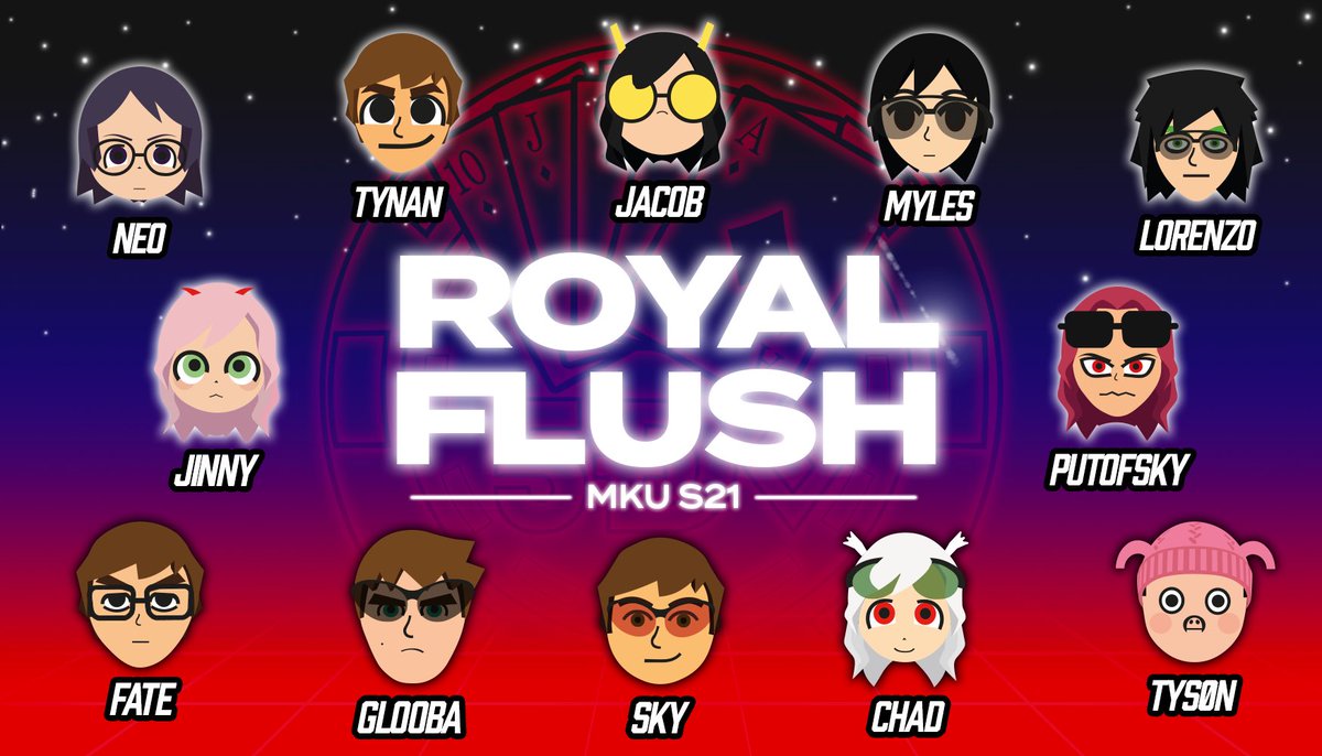 RoyalFlushMK8DX's tweet photo. We’re back! Been awhile everyone but we’re ready for MKU Season 21! Royal Flush will be in D3 and Straight Flush will be in D6!

♦️♦️♦️♦️♦️

One again we thank the uber talented @UmbernFX/@UmberNeo for the artwork! https://t.co/rBLWoySVal