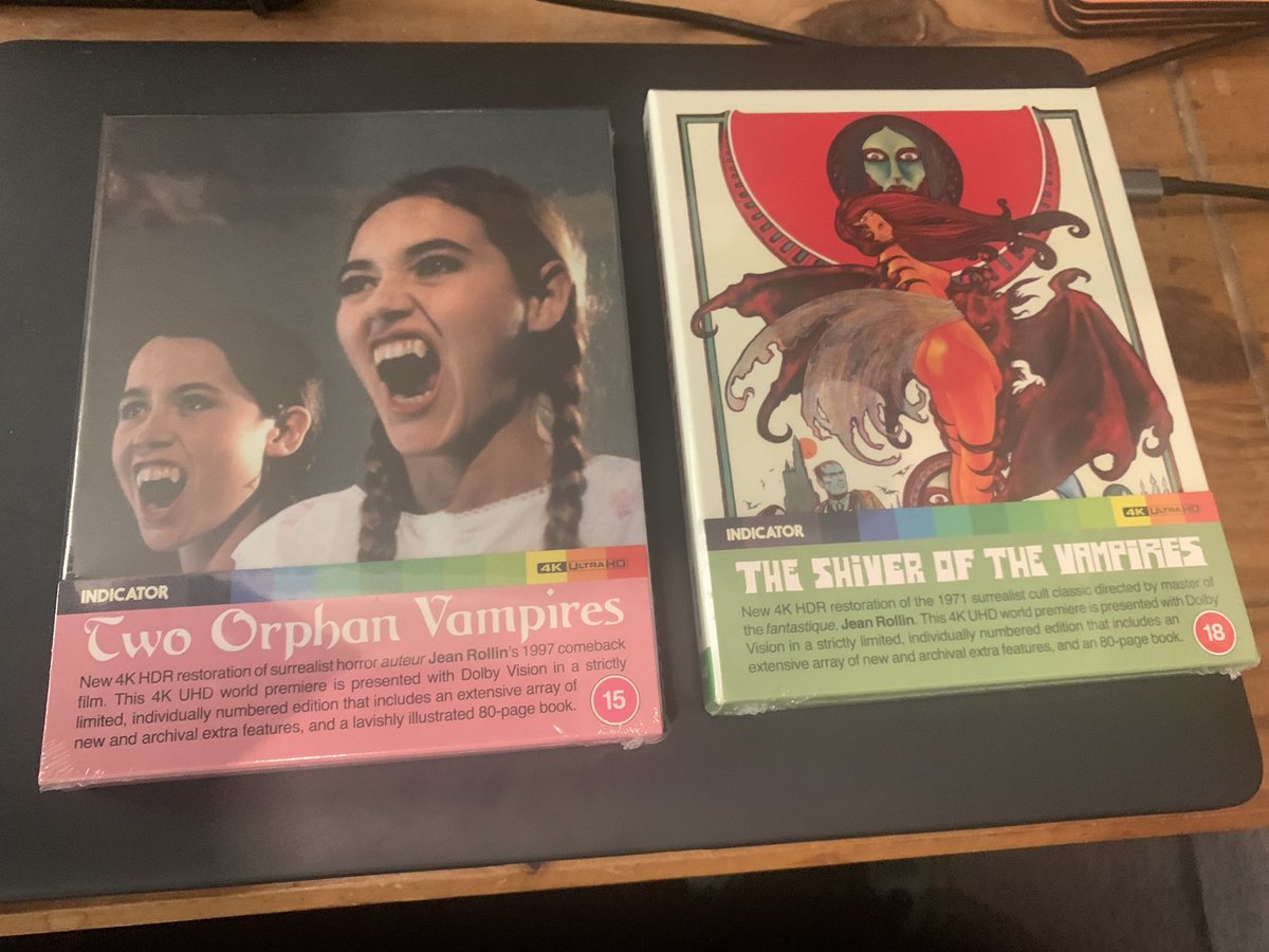jasonimpey's tweet photo. What a pair #twoorphanvampires #theshiverofthevampires #jeanrollin #indicatorfilms #salvationfilms #4kultrahd https://t.co/ZoY5N3Nudn