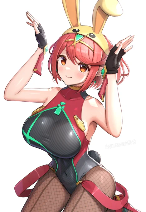 水着ウサギ頭巾なホムラちゃん