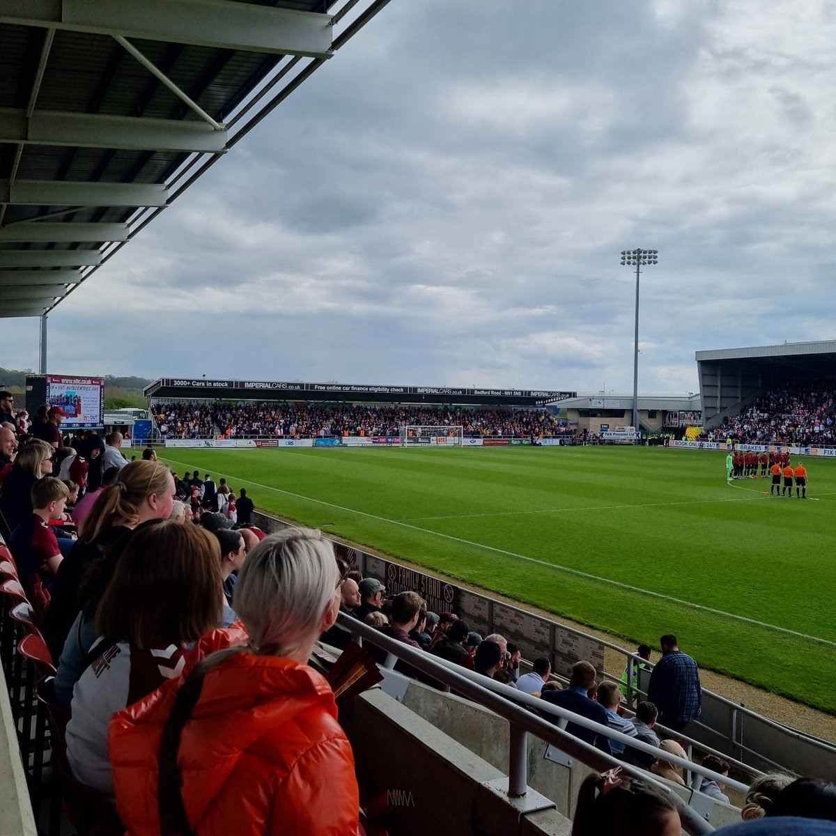 Undercover at #sixfields for #bcafc #northamptontown as my wife and friends are all in the shoe making business. Get in!!!