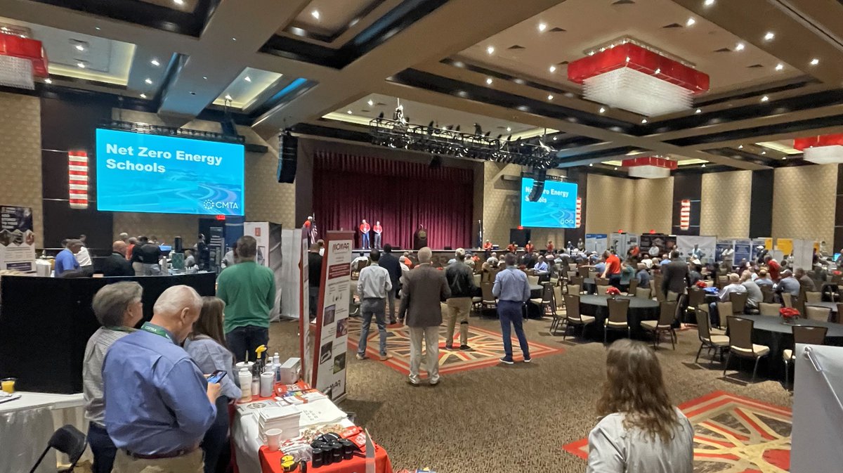 CMTAEngineers's tweet photo. CMTA was delighted to join local schools at the #LSFMA Spring Conference this past week in Lake Charles, LA! Wyatt Ross gave a keynote presentation with an insightful look into how #NetZero energy schools are possible & what exactly #ZeroEnergy means for owners. #GreenSchools https://t.co/HlwF56c0S1