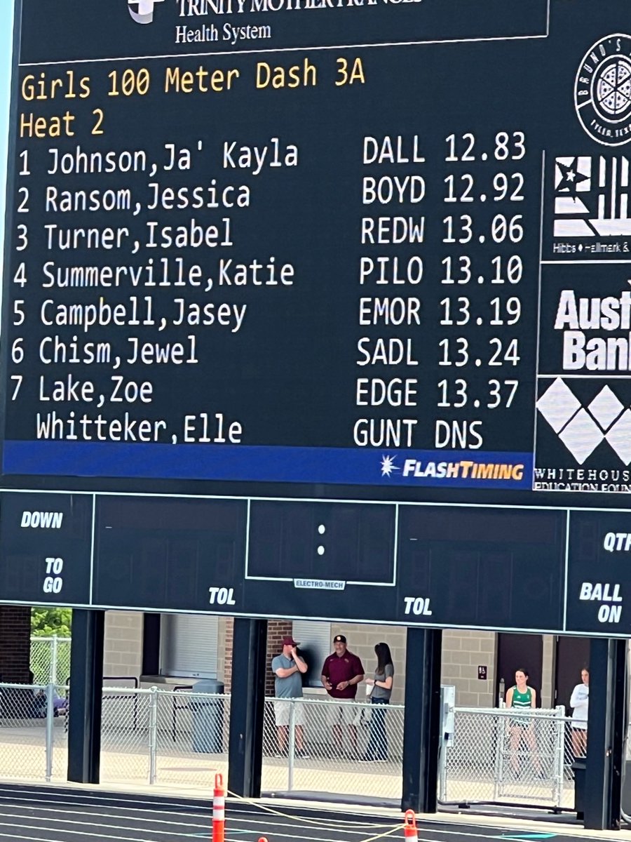 LSOCTrackField's tweet image. UIL 3A Region 2 Finalist #OnTheHunt
Ja'Kayla Johnson 100m @lifeschools