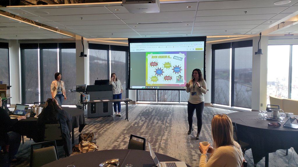 nltatesic's tweet photo. The possibilities are endless with @BookCreatorApp! 📚 Many thanks to Diane, Kelly-Anne, Sherry and Pam for sharing with us this afternoon. #TESIConnect
@dianesrowe @mapyourthoughts @MsSherryJennin1 @MissKAKing https://t.co/sdA6bwkfvg