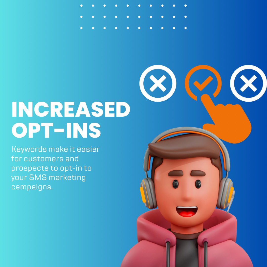 Textmunication's tweet image. Swipe to know why you should use SMS marketing keywords!➡️
#smskeywords #keywordmarketing #sms #mms #mmsmarketing #smsmarketing #textmessagemarketing #textmessage